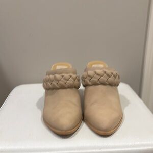 Dolce Vita Tan Mules with Braided Detail